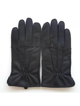 Poujade 5504DC - CERF - NOIR gants homme poujade cerf marc Gants