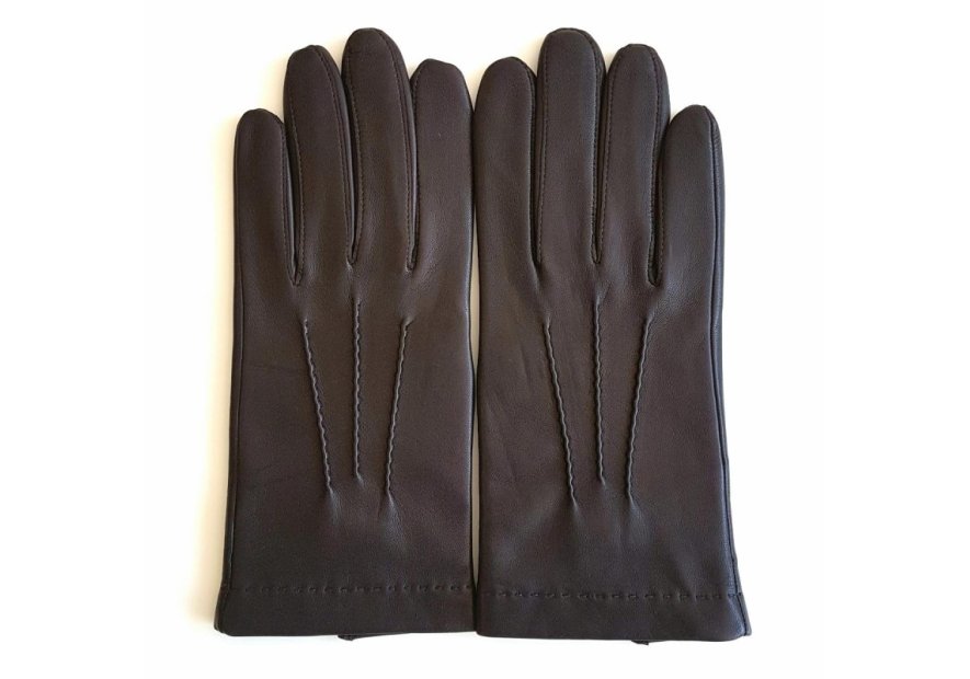 Poujade P60 DC/TACTIL - CUIR D'AGNEAU -  gants homme tactil henry Gants