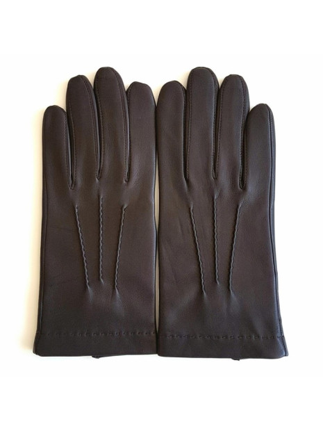 Poujade P60 DC/TACTIL - CUIR D'AGNEAU -  gants homme tactil henry gants