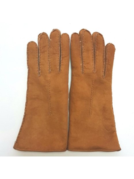 Poujade 55/06 - CUIR D'AGNEAU - CHESNUT gants femme curly anastasia gants-femme
