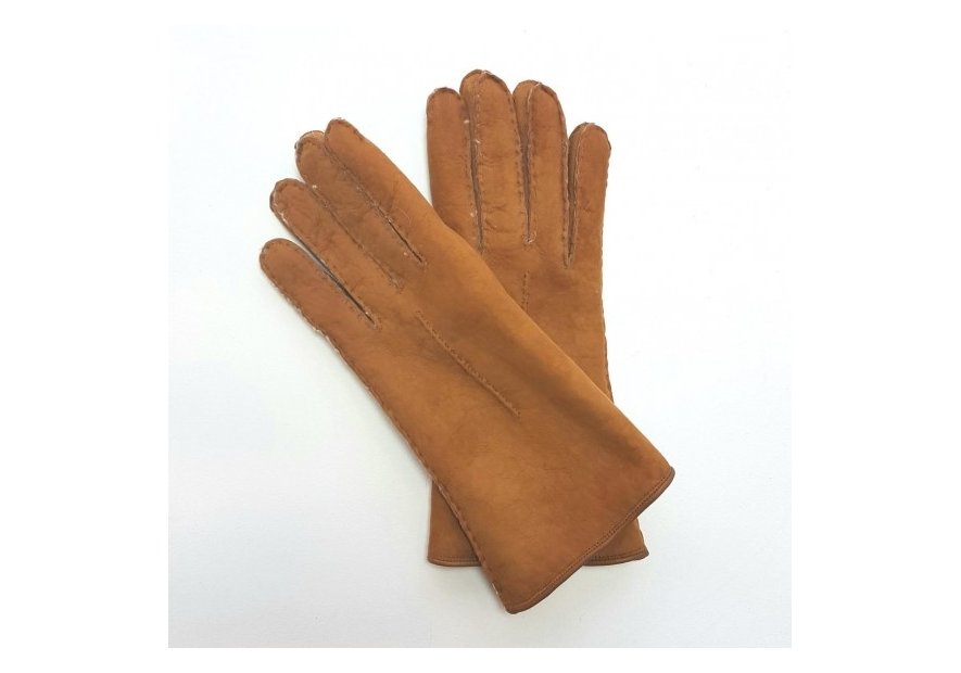 Poujade 55/06 - CUIR D'AGNEAU - CHESNUT  gants femme curly anastasia Gants