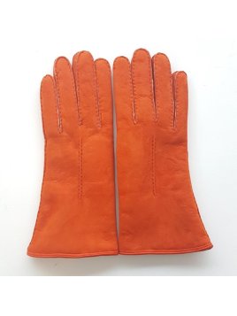 Poujade 55/06 - CUIR D'AGNEAU - ARANCIO  gants femme curly anastasia Gants