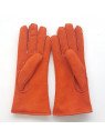 Poujade 55/06 - CUIR D'AGNEAU - ARANCIO  gants femme curly anastasia gants