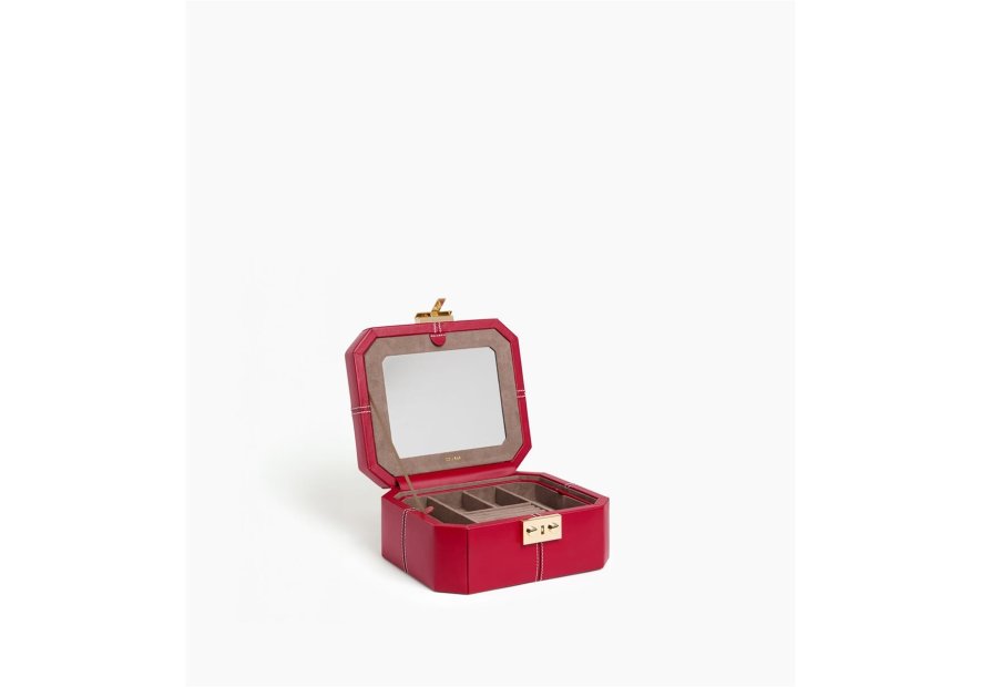Le Tanneur TBJ7400 - CUIR DE VACHETTE - GRE coffret à bijoux hdg Coffrets à bijoux