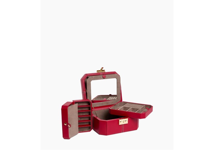Le Tanneur TBJ7400 - CUIR DE VACHETTE - GRE coffret à bijoux hdg Coffrets à bijoux