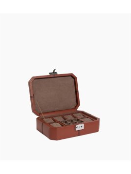 Le Tanneur TBJ7500 - CUIR DE VACHETTE - ACA coffret 6 monstres et bagues btn Coffrets à bijoux