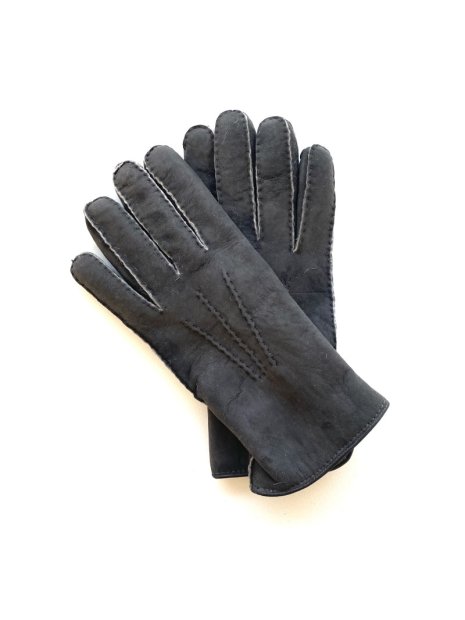 Poujade 66/06 - CUIR D'AGNEAU - NOIR gants homme curly igor gants-homme