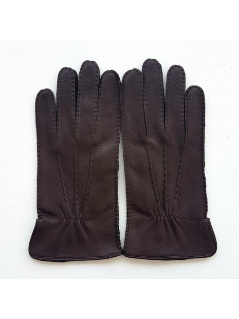 Poujade 5504DC - CERF - MARRON gants homme poujade cerf marc gants-homme