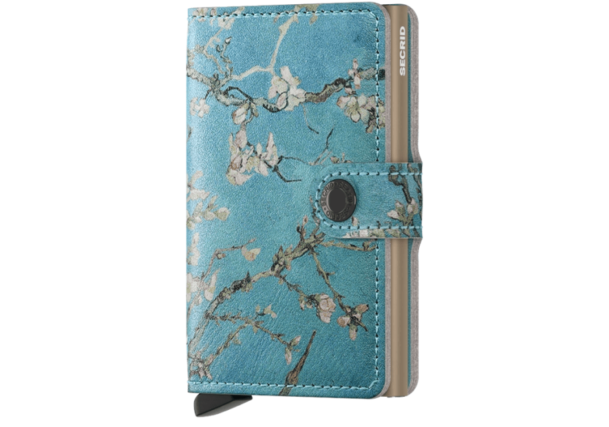 Secrid MAR - ALUMINIUM/CUIR - ALMOND-BL secrid miniwallet art Porte-cartes