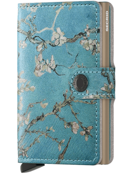 Secrid MAR - ALUMINIUM/CUIR - ALMOND-BL secrid miniwallet art Porte-cartes