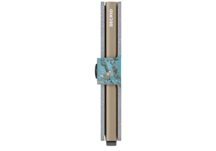 Secrid MAR - ALUMINIUM/CUIR - ALMOND-BL secrid miniwallet art Porte-cartes
