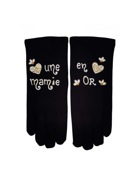 Quand les poules auront des gants GTL - POLYAMIDE - UNE MAMIE EN O gants taille unique quand les poules auront des ga gants-femme-tu