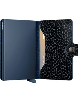 Secrid MGI - ALUMINIUM/CUIR - GIRAFFINA porte cartes miniwallet giraffina Porte-cartes