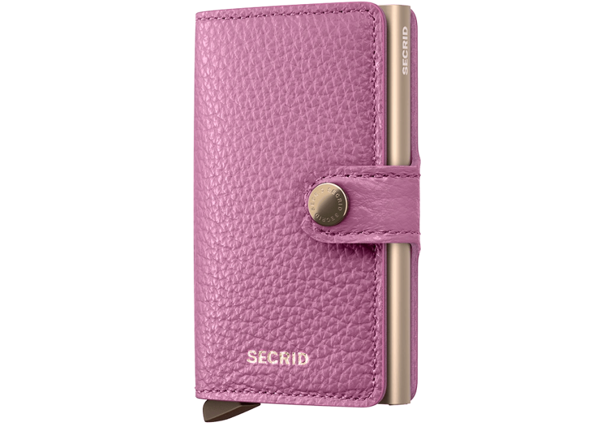 Secrid MPE - ALUMINIUM/CUIR - ORCHIDÉE porte carte secrid pebble Porte-cartes