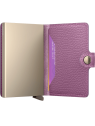 Secrid MPE - ALUMINIUM/CUIR - ORCHIDÉE porte carte secrid pebble pcartes-credit