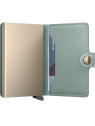 Secrid MPE - ALUMINIUM/CUIR - SEA GREEN porte carte secrid pebble porte-cartes