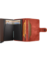 Secrid MV - CUIR DE VACHETTE - ORANGE porte cartes mini wallet vintage porte-cartes