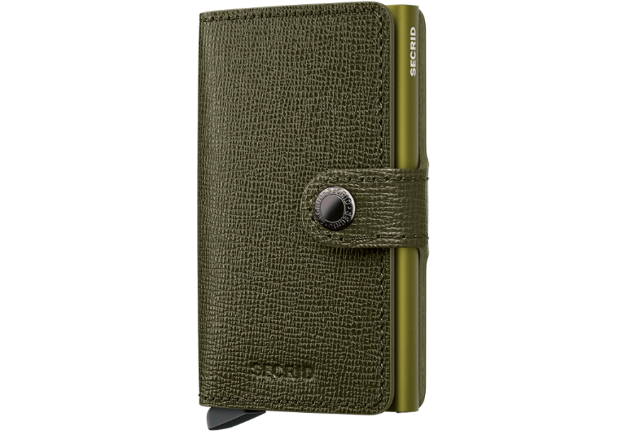 Secrid MC - CUIR DE VACHETTE - KELP porte cartes miniwallet crisple Porte-cartes
