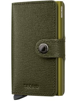 Secrid MC - CUIR DE VACHETTE - KELP porte cartes miniwallet crisple Porte-cartes