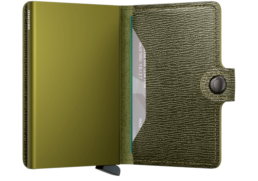 Secrid MC - CUIR DE VACHETTE - KELP porte cartes miniwallet crisple Porte-cartes