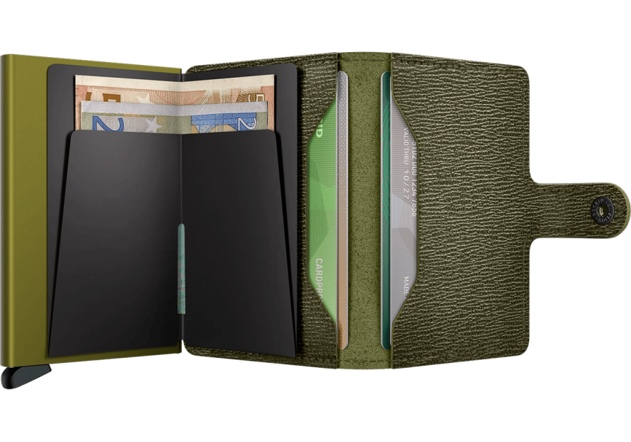 Secrid MC - CUIR DE VACHETTE - KELP porte cartes miniwallet crisple Porte-cartes