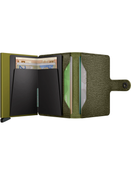 Secrid MC - CUIR DE VACHETTE - KELP porte cartes miniwallet crisple Porte-cartes