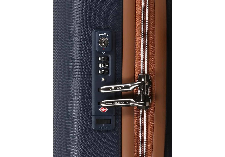 Delsey 1676801 - POLYCARBONATE - MARINE valise cabine chaletet air 55x35x20 valise cabine