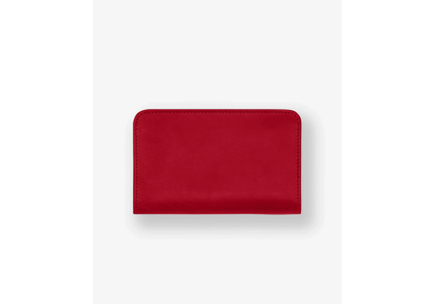Les Ateliers Foures H58 - CUIR DE VACHETTE - CARMIN portefeuille en cuir lisse persephone Porte-monnaie