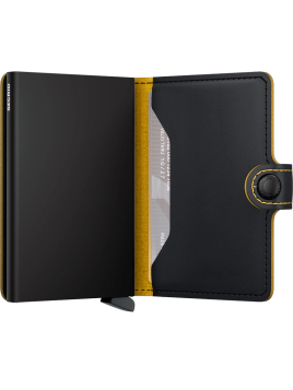 Secrid MM - CUIR DE VACHETTE - BLACK/OC porte cartes miniwallet mm Porte-cartes