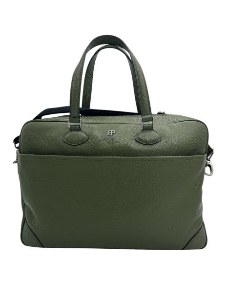 Patrick Blanc 418018 - CUIR DE VACHETTE - KAKI patrick blanc lucie porte document sac-business