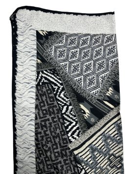 Longchamp 50547/SOI - SOIE - NOIR/IVOIRE - 50547/soi Foulards/Etoles