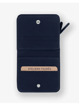 Les Ateliers Foures B29 - CUIR DE VACHETTE - MINUIT les ateliers fourès porte monnaie dos à dos Porte-monnaie