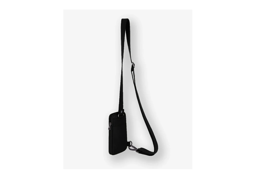 Les Ateliers Foures 9010 - CUIR DE VACHETTE - NOIR les ateliers fourès- baroudeur- porte smartphone Sacs bandoulière/Sacoches