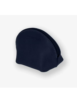 Les Ateliers Foures B04 - CUIR DE VACHETTE - MINUIT porte monnaie demi lune baroudeuse fourès Porte-monnaie