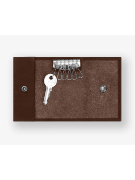 Les Ateliers Foures 905 - CUIR DE VACHETTE - COGNAC les ateliers fourès- etuis clés 6 attaches Etuis-clés