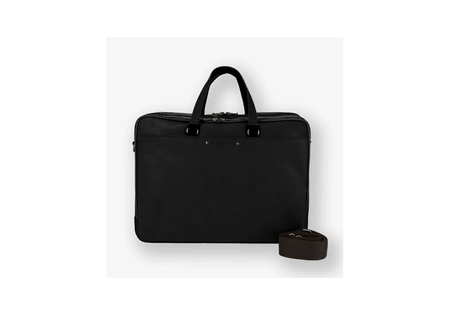 Les Ateliers Foures 9952 - CUIR DE VACHETTE - NOIR fourès-baroudeur-business 3 soufflets Porte-documents
