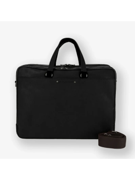 Les Ateliers Foures 9952 - CUIR DE VACHETTE - NOIR fourès-baroudeur-business 3 soufflets Porte-documents