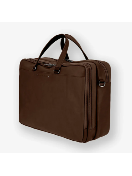 Les Ateliers Foures 9952 - CUIR DE VACHETTE - COGNAC fourès-baroudeur-business 3 soufflets Porte-documents