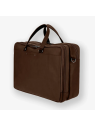 Les Ateliers Foures 9952 - CUIR DE VACHETTE - COGNAC porte documents business 3 compartiments baroudeur sac-business