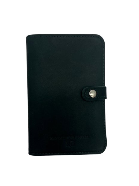 Les Ateliers Foures B52 - CUIR DE VACHETTE - FORET portefeuille petit format avec patte pression portefeuille-homme