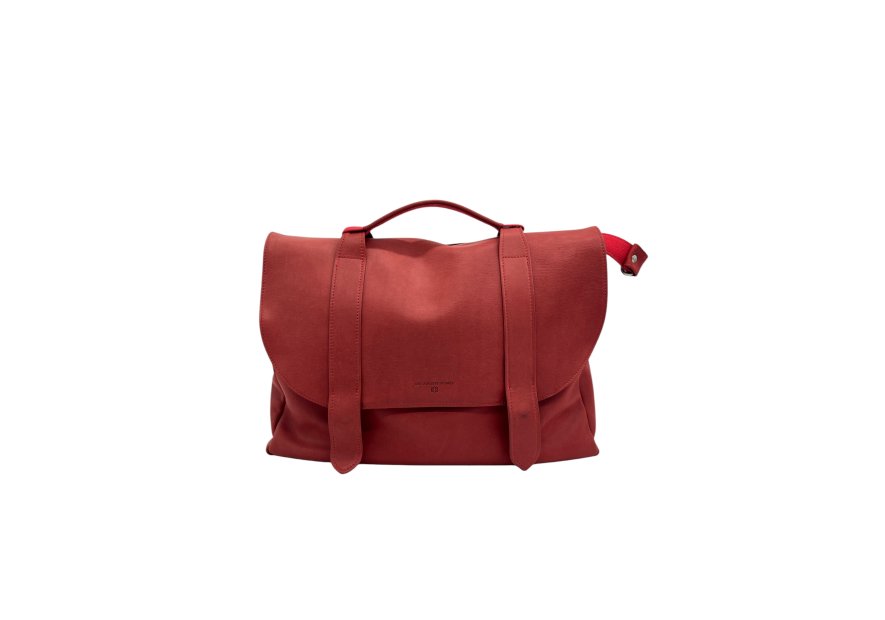 Les Ateliers Foures B545 - CUIR DE VACHETTE - ROUGE b545 Sac business