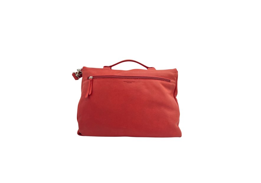 Les Ateliers Foures B545 - CUIR DE VACHETTE - ROUGE b545 Sac business