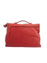 Les Ateliers Foures B545 - CUIR DE VACHETTE - ROUGE b545 serviette-a-rabat-avec-bandouliere