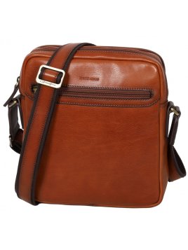 Gerard Henon 2206 - CUIR DE VACHETTE - MARRON grande sacoche porté travers henon Sac business