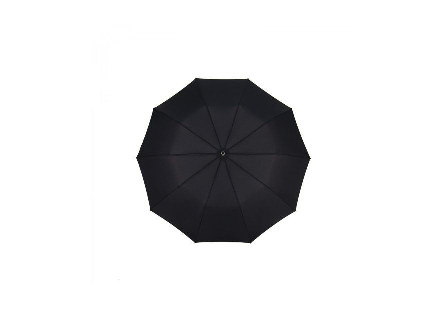 Maison Pierre Vaux VX 2042 - POLYESTER - NOIR parapluie pliant français poignet cuir Petite maroquinerie Maison Pierre Vaux VX 2042 - POLYESTER - NOIR parapluie pliant français poignet cuir Petite maroquinerie