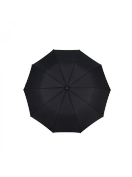 Maison Pierre Vaux VX 2042 - POLYESTER - NOIR parapluie pliant français poignet cuir Petite maroquinerie