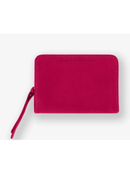 Les Ateliers Foures B23 - CUIR DE VACHETTE - HIBISCU porte monnaie et billet zip dos à dos mixte Portefeuilles