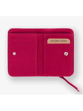 Les Ateliers Foures B23 - CUIR DE VACHETTE - HIBISCU porte monnaie et billet zip dos à dos mixte Portefeuilles