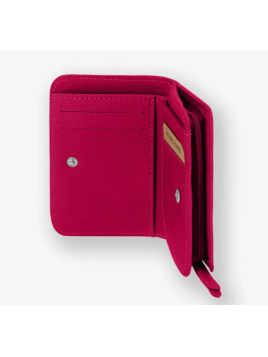 Les Ateliers Foures B23 - CUIR DE VACHETTE - HIBISCU porte monnaie et billet zip dos à dos mixte Portefeuilles