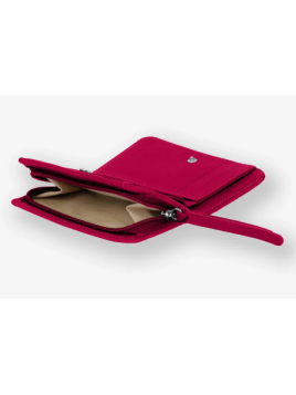 Les Ateliers Foures B23 - CUIR DE VACHETTE - HIBISCU porte monnaie et billet zip dos à dos mixte Portefeuilles